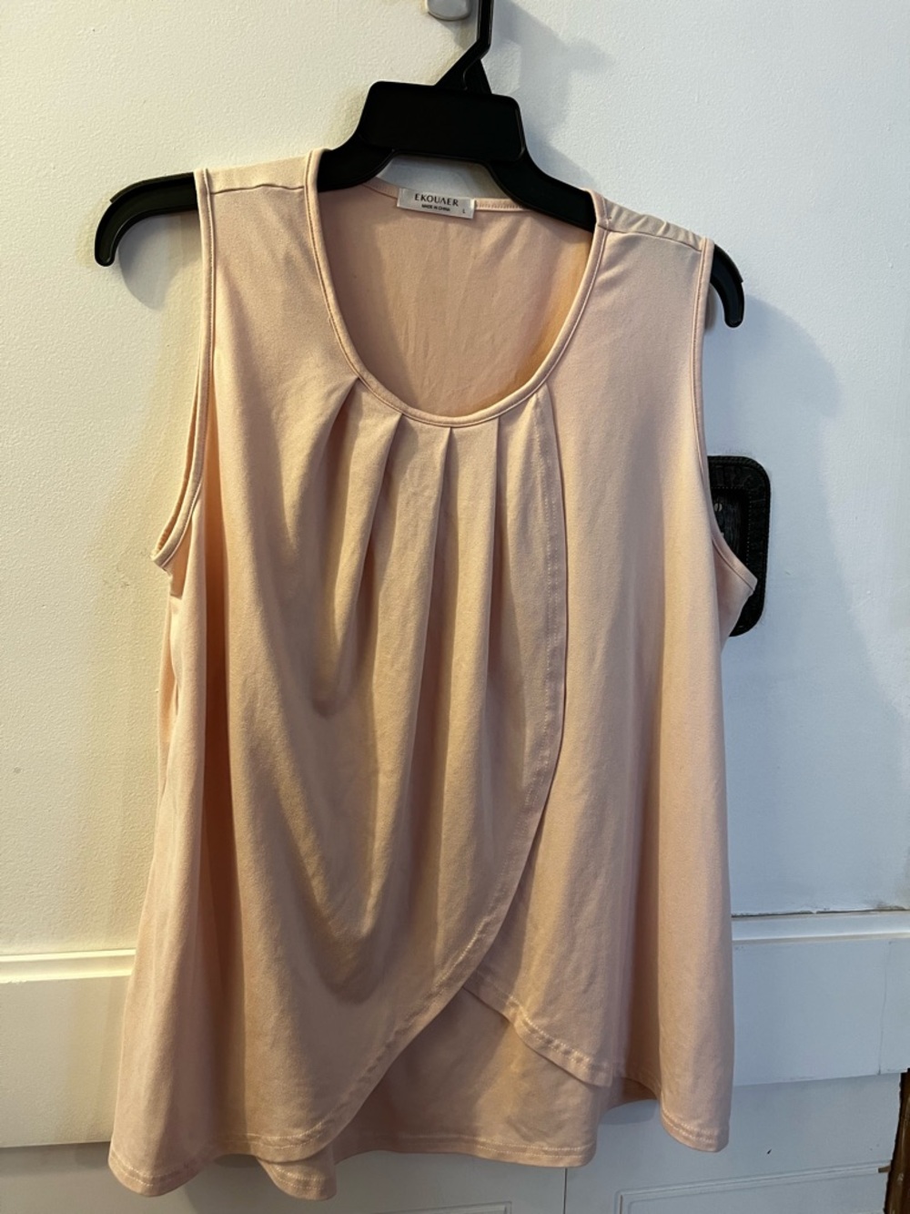 Eloquii Light Pink Scoop Neck Shell
